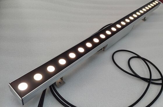 전원 켜기 끄기 또는 DMX512 제어 모드 LED 벽면 세척 조명 18-48W 와트, 20°x60° 30° 60° 90° 각도, 외관 조명에 이상적